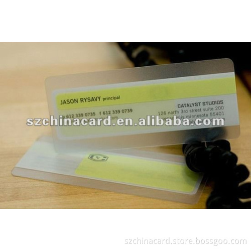 Unique die cut business card